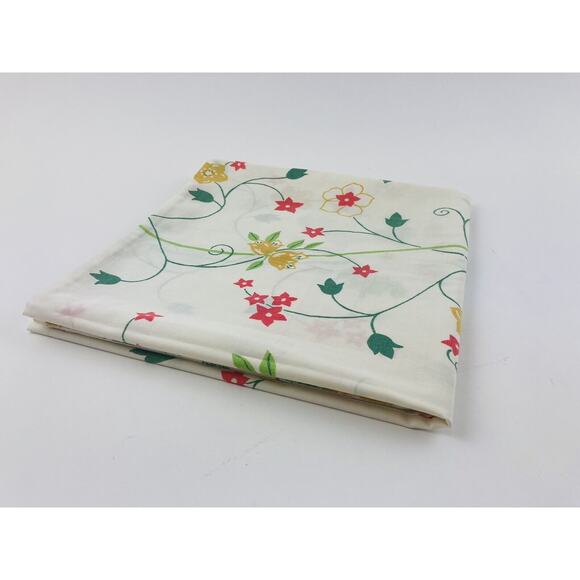 Tastemaker Pillowcase KING Yellow Red Orange Flowers J. P. Stevens percale USA V - Picture 3 of 7